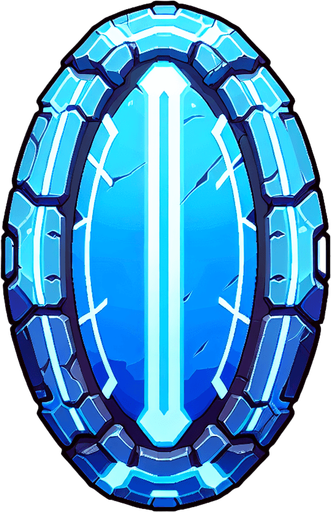 blue oval beam.
Single Game Texture.  In-Game asset.  2d.  Blank background.  High contrast.  No shadows