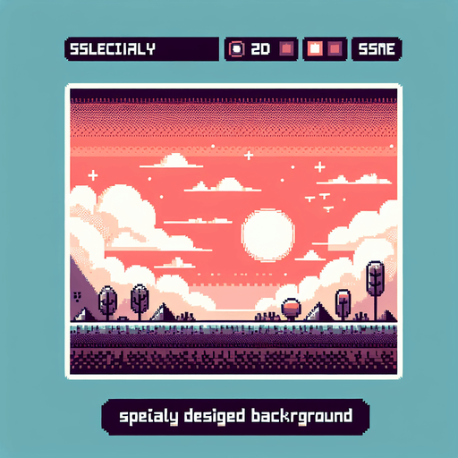 8-bit pixelated minimal stylized background for a simple hypercasual game.
Single Game Texture. In-Game asset. 2d. Blank background. High contrast. No shadows.