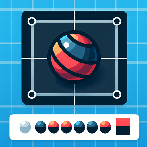 Reset ball button retro style.
Single Game Texture. In-Game asset. 2d. Blank background. High contrast. No shadows.