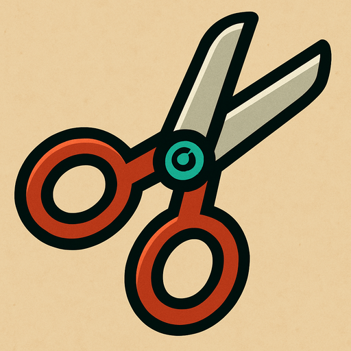 Scissors.
In-Game asset.  2d.  High contrast.  No shadows