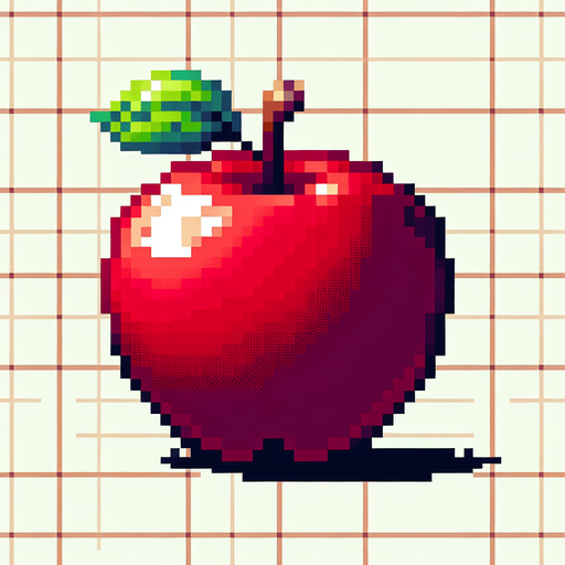 Pixel apple