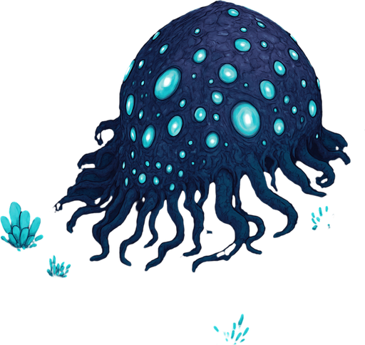 Top down isometric Cyberpunk forest, anime Akira-nausicaa inspired, background scene, large sci-fi horror bioluminescent glowing alien flora