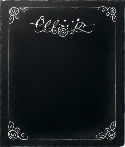 "ELIXIR" written in chalk
