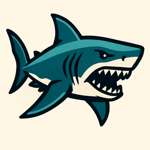 Megalodon.
In-Game asset.  2d.  High contrast.  No shadows