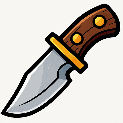 Bıçak.
In-Game asset.  2d.  High contrast.  No shadows