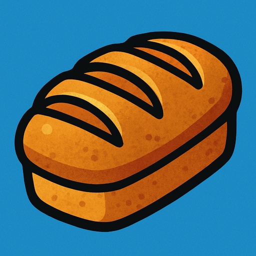 Bread.
In-Game asset.  2d.  High contrast.  No shadows