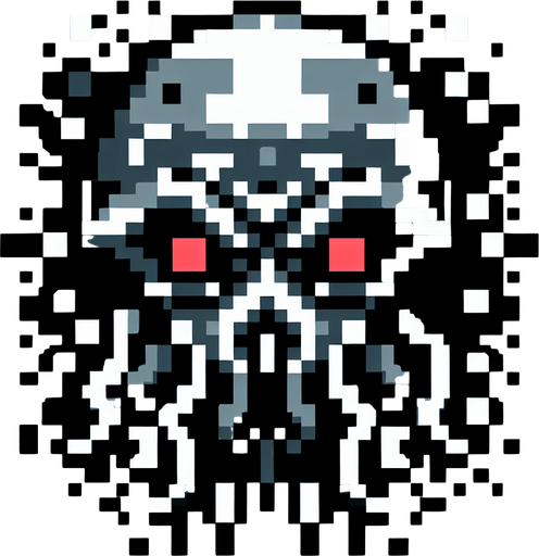 2d 16 bit image  classic image evil
 jellyfish.
Single Game Texture.  In-Game asset.  2d.  Blank background.  High contrast.  No shadows