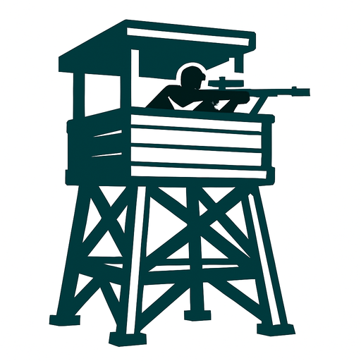 sniperTowerAsset.
In-Game asset.  2d.  High contrast.  No shadows