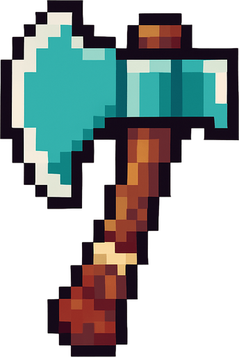 Hacha
Pixel.
In-Game asset.  2d.  High contrast.  No shadows