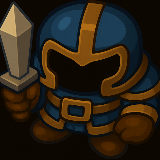 change the color theme to blue, brown and gold, but keep the sword silver