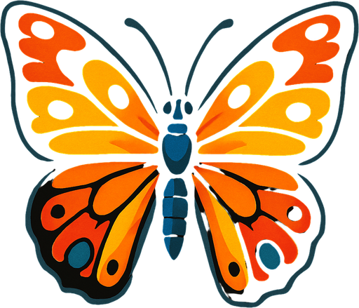Papillon (insecte).
In-Game asset.  2d.  High contrast.  No shadows