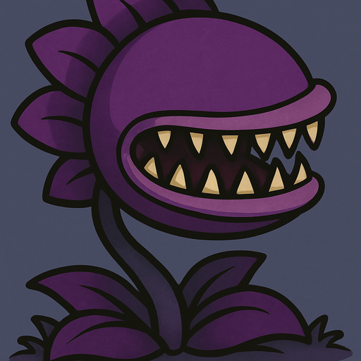 que sea morada y que no tenga  ojos