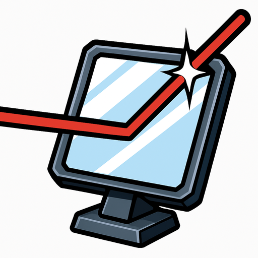 Highly reflective mirror to deflect lasers.
In-Game asset.  2d.  High contrast.  No shadows