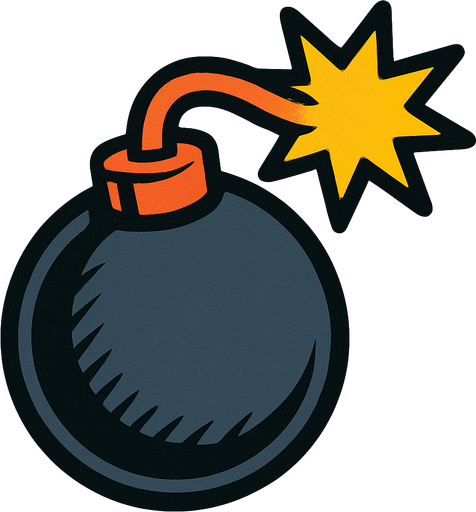 Bomba.
In-Game asset.  2d.  High contrast.  No shadows