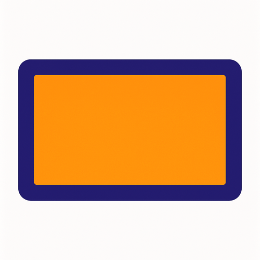 rectangle.
In-Game asset.  2d.  High contrast.  No shadows