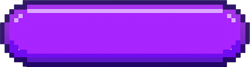 800x180 pixel art horizontal bar, fully rounded corners, vibrant purple color, 8-bit arcade UI style, clean and minimal, no background.
In-Game asset.  2d.  High contrast.  No shadows