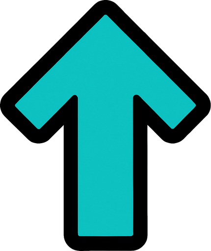 FNF arrow up.
In-Game asset.  High contrast.  No shadows