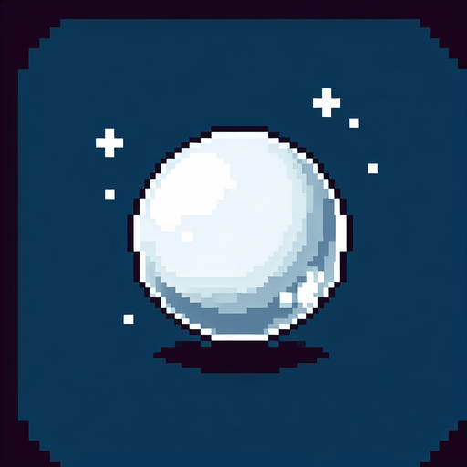 a white bubble, pixel style, as in pang game.
Single Game Texture.  In-Game asset.  2d.  Blank background.  High contrast.  No shadows