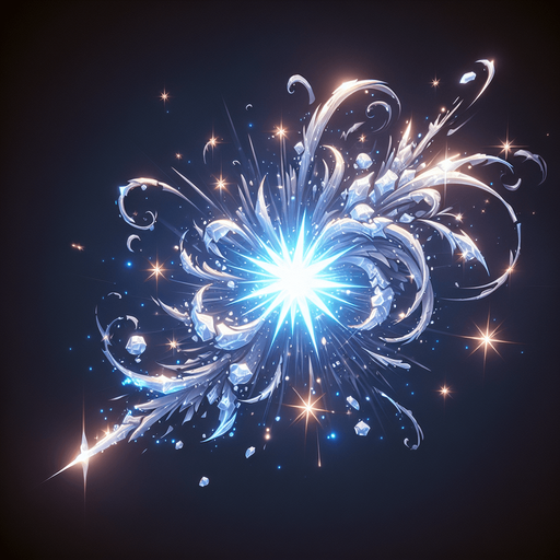 magic projectile impact effect.
Single Game Texture.  In-Game asset.  2d.  Blank background.  High contrast.  No shadows