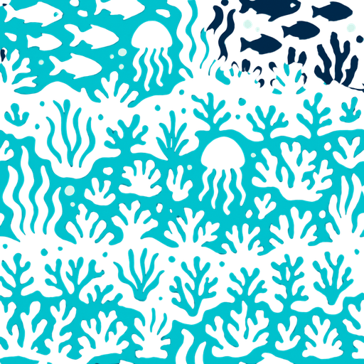 birbirini tekrar eden sualtı görseli oluştur.
In-Game asset.  2d.  High contrast.  No shadows