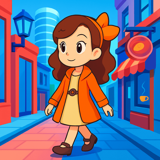 Add more vibrant colours in a more modern city setting