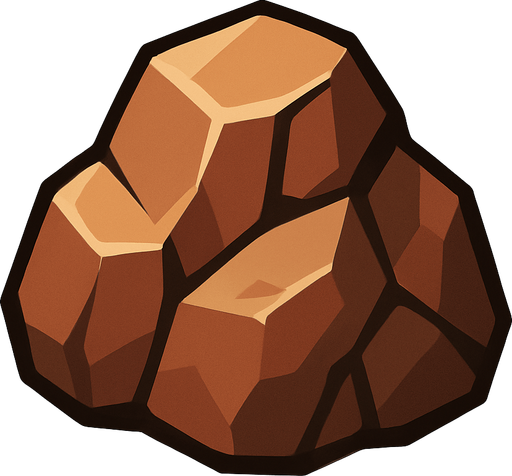 Rock.
In-Game asset.  2d.  High contrast.  No shadows