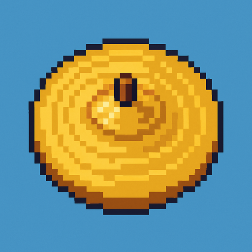 cymbal instrument pixel art 2d.
In-Game asset.  2d.  High contrast.  No shadows