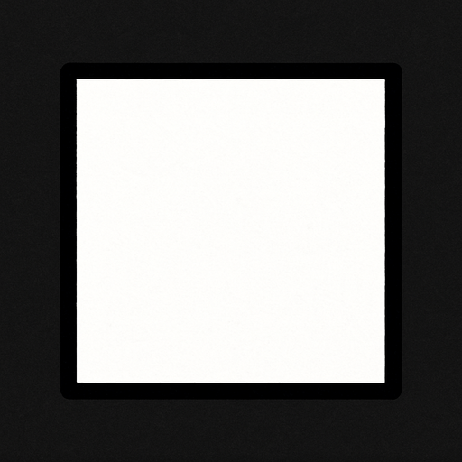 crea la imagen de un cuadrado blanco simple.
In-Game asset.  2d.  High contrast.  No shadows