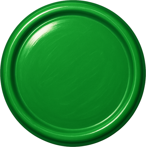 Circle realistic plastic green.
In-Game asset.  2d.  High contrast.  No shadows