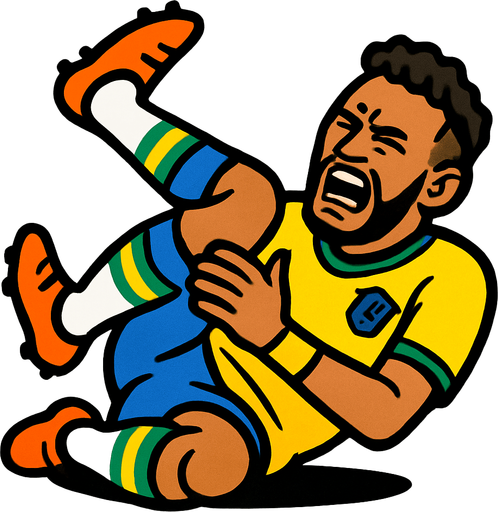 neymar rolling.
In-Game asset.  2d.  High contrast.  No shadows
