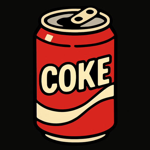 coke.
In-Game asset.  2d.  High contrast.  No shadows