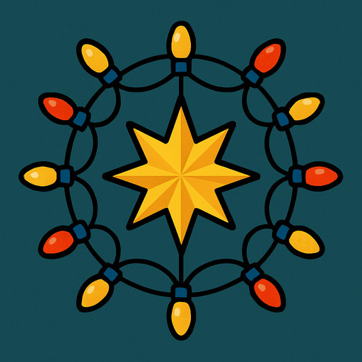 light Decoration top view.
In-Game asset.  2d.  High contrast.  No shadows