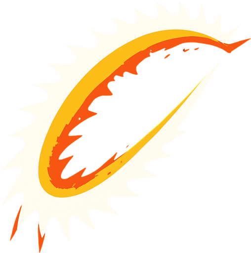 Small saw slash effect. 2D. Top View..
In-Game asset.  2d.  High contrast.  No shadows