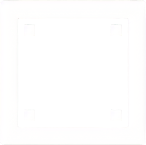 Black square with white outline.
Single Game Texture. In-Game asset. 2d. Blank background. High contrast. No shadows.
