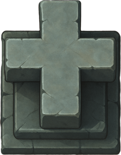 cornerstone 2d in game asset from top view