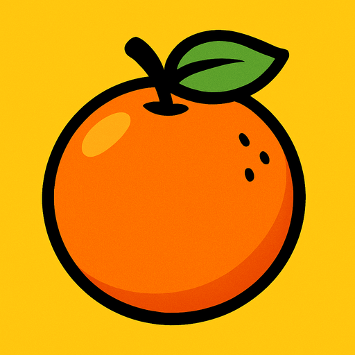 orange.
In-Game asset.  2d.  High contrast.  No shadows