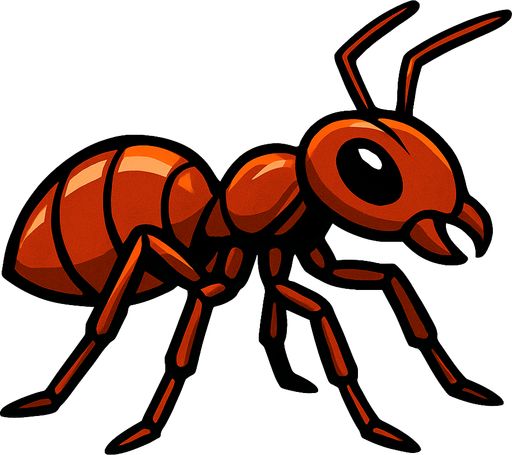 make an ant.
In-Game asset.  High contrast.  No shadows