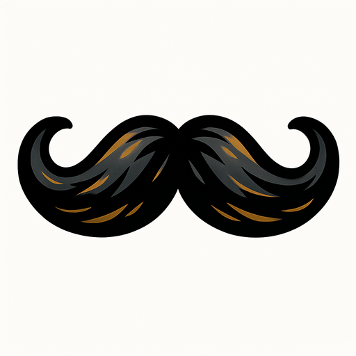 bıyık.
In-Game asset.  2d.  High contrast.  No shadows