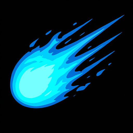 Plasma projectile.
In-Game asset.  2d.  High contrast.  No shadows