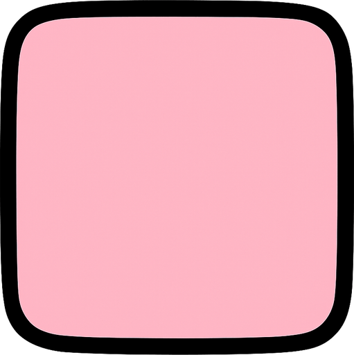 powder pink square.
In-Game asset.  2d.  High contrast.  No shadows
