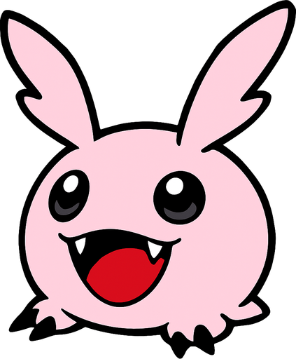 Tokomon.
In-Game asset.  2d.  High contrast.  No shadows