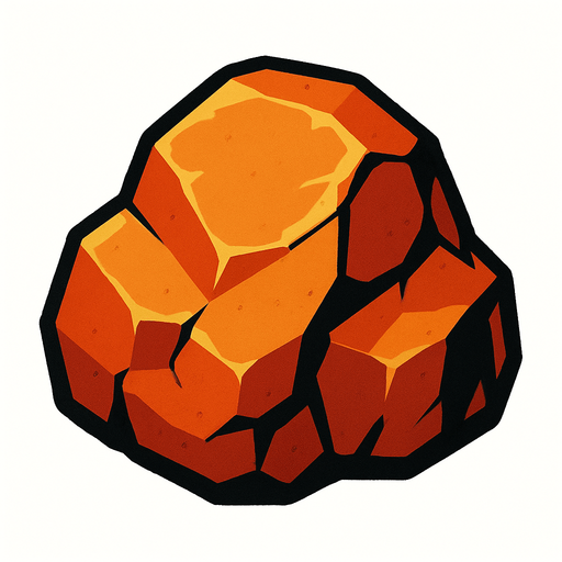 rock.
In-Game asset.  2d.  High contrast.  No shadows