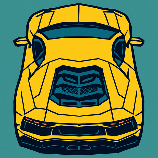 Lambirghini aventador arkasi ama yukaridan
In-Game asset.  2d.  High contrast.  No shadows