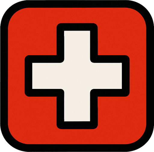 Minimalist medical icon.
In-Game asset.  2d.  High contrast.  No shadows