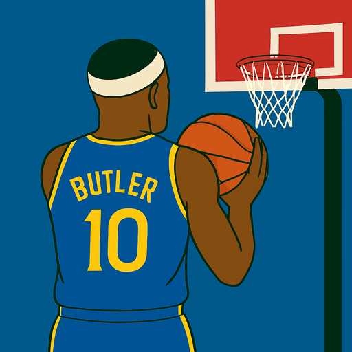 Change picture so his hands are down preparing to shoot