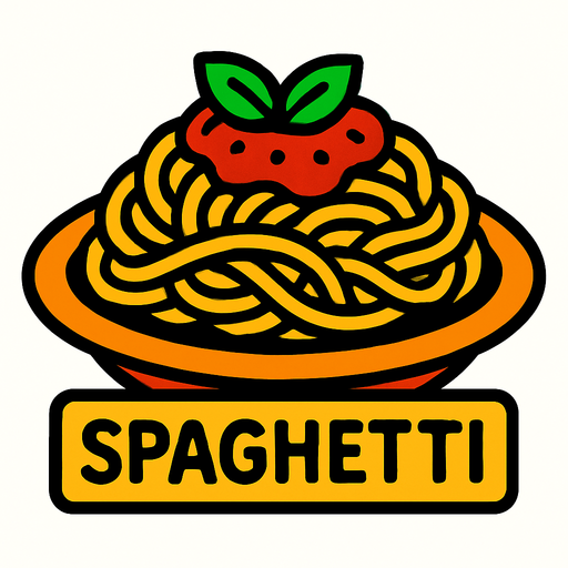 SPAGHETTİ.
In-Game asset.  2d.  High contrast.  No shadows