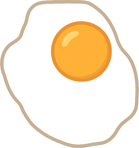 no text egg menu. No background. Transparent background. Blank background. No shadows. 2d. In-Game asset. flat