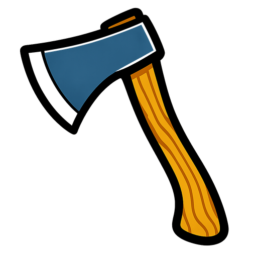 Hatchet.
In-Game asset.  2d.  High contrast.  No shadows