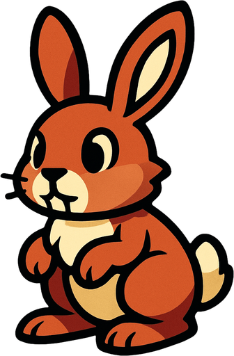 conejo.
In-Game asset.  2d.  High contrast.  No shadows