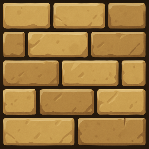 brick wall design stone color.
In-Game asset.  2d.  High contrast.  No shadows